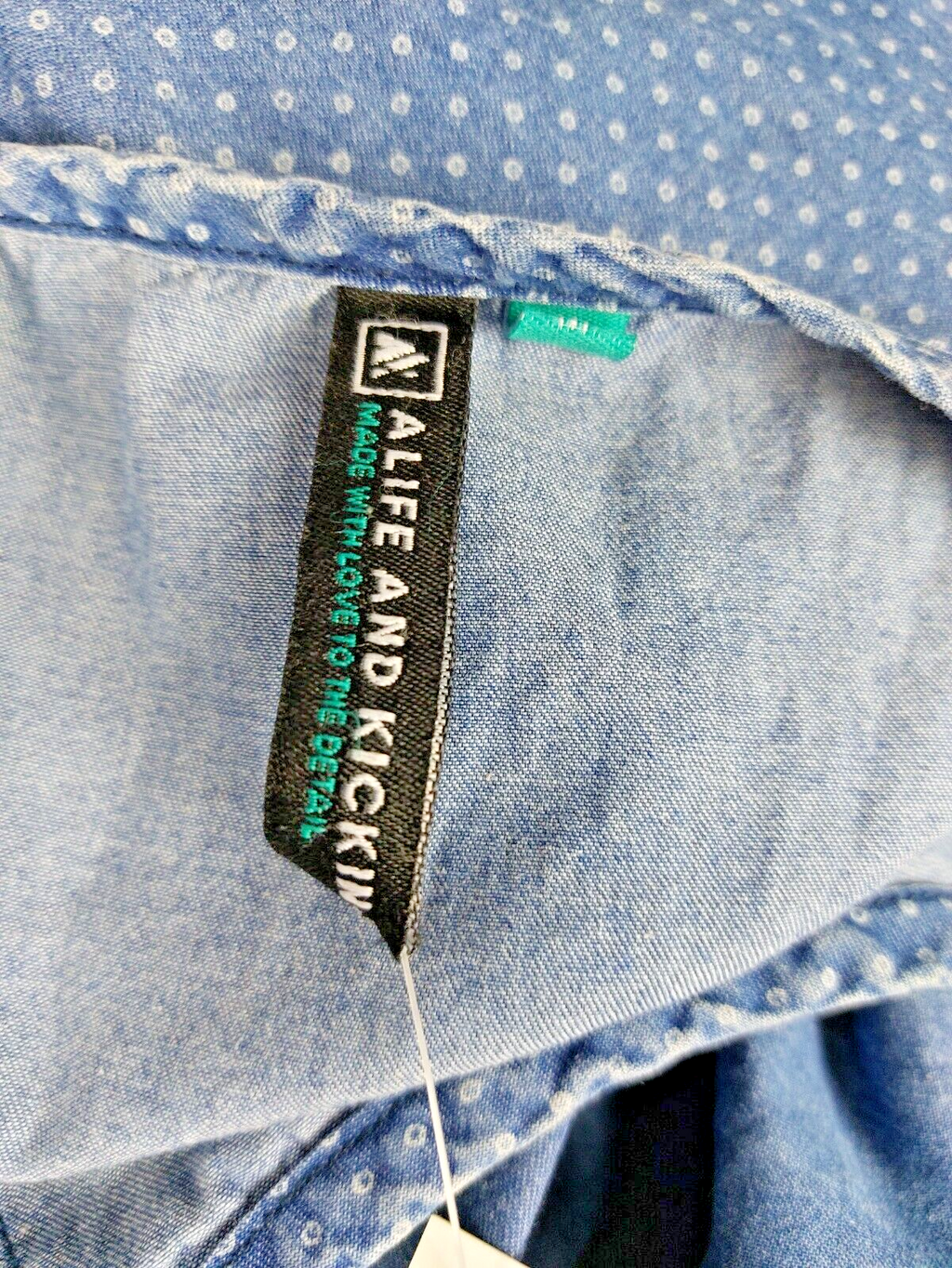 EK0336 Damen Kleid von Alife and Kickin, blau, Gr. L7