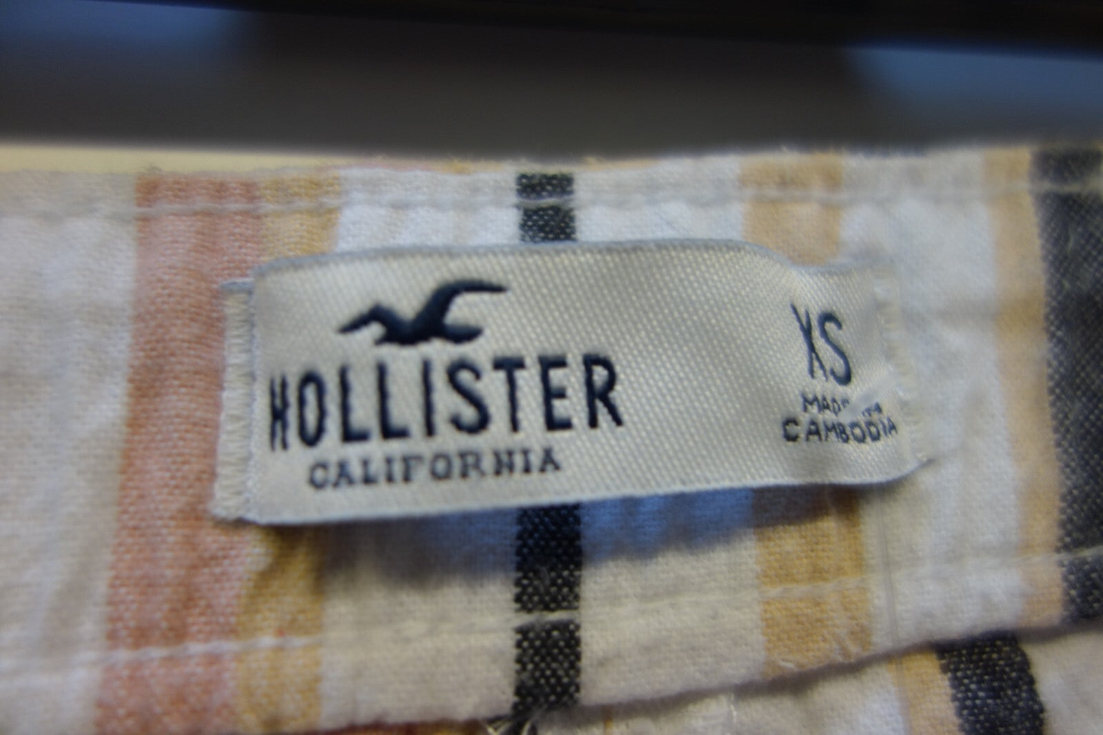 EK2464 Damen Rock von Hollister, gestreift, Gr. XS2