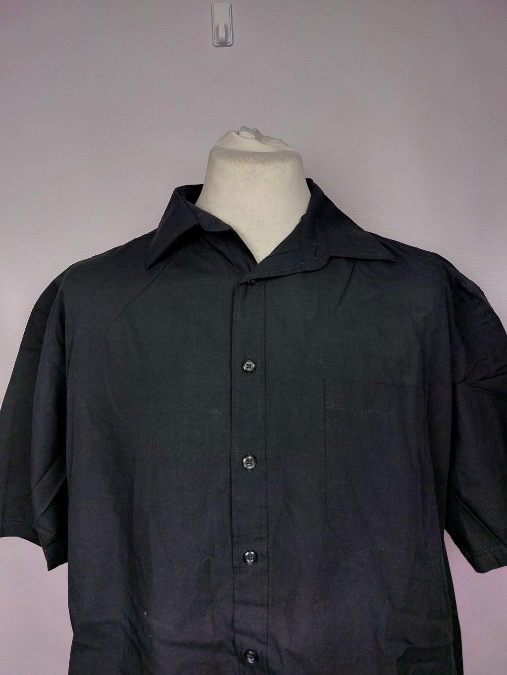 EK4844 Herren Hemd von Charles Vögele, schwarz, Gr. 45/461