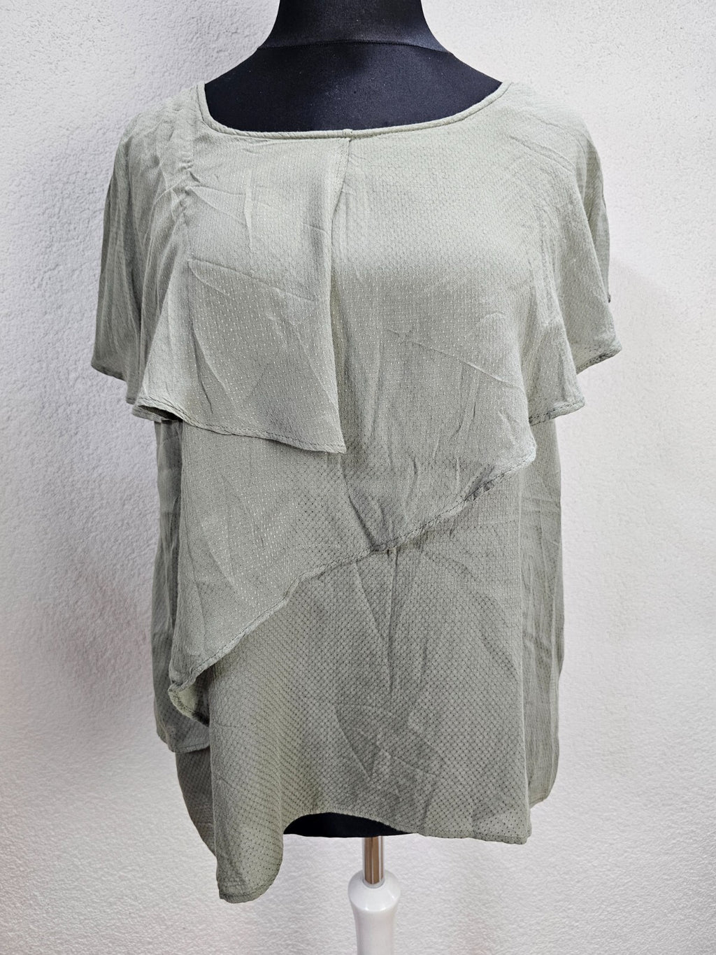 EK6351 Damen Bluse von One Two-Luxzuz, grün, Gr.L0