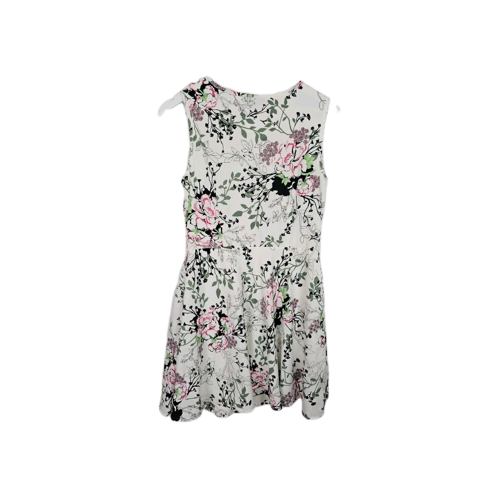 EK10096 Damen Kleid Rainbow Gr.38 Weiß2