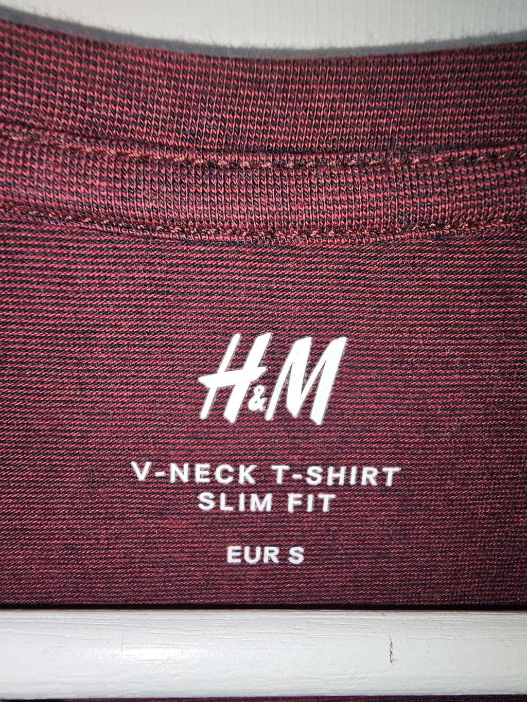 EK8230 Herren Tshirt von H&M, Weinrot, Gr. S2