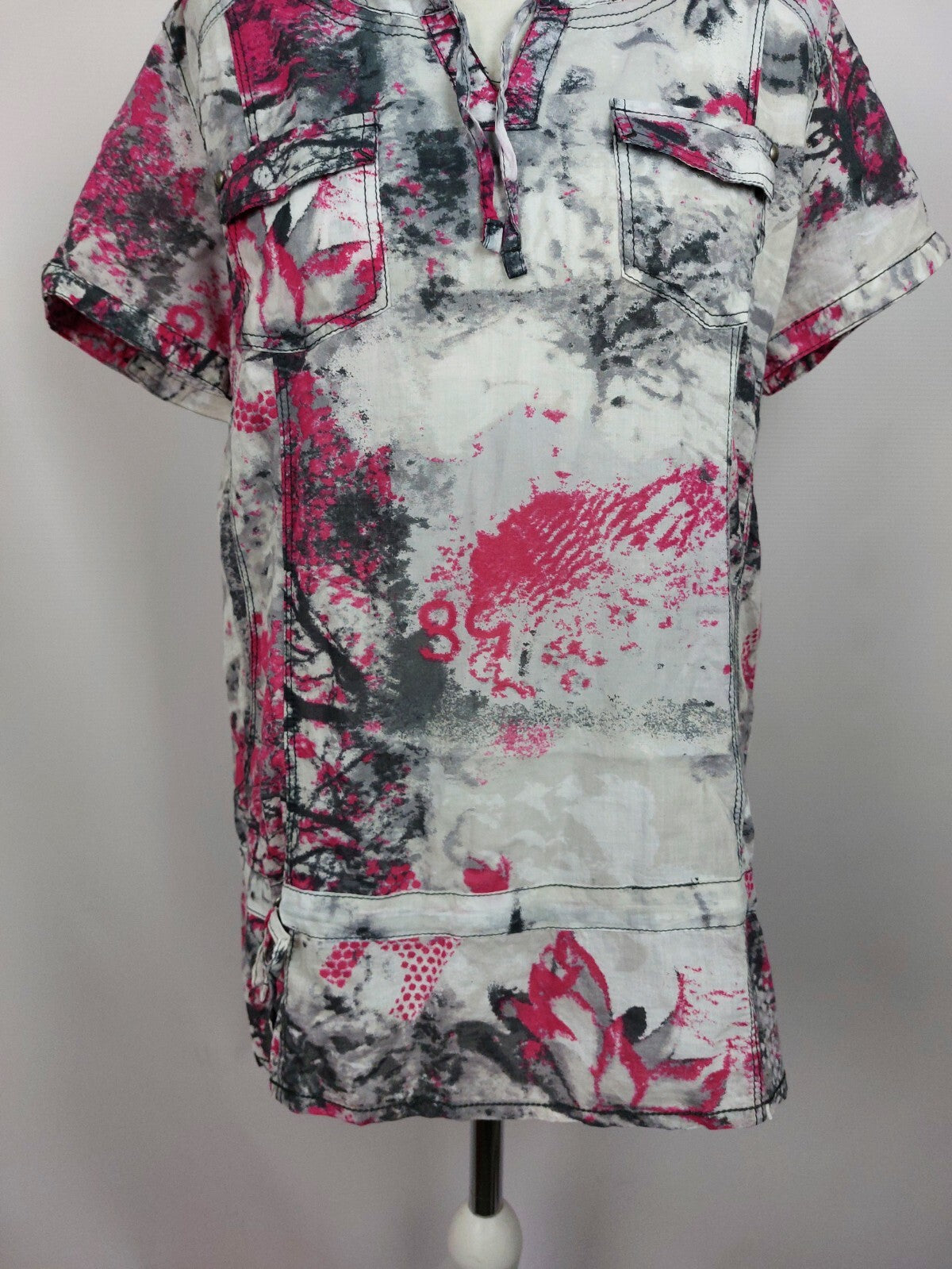 EK5015 Damen Bluse von Cecil, grau/pink, Gr. M2