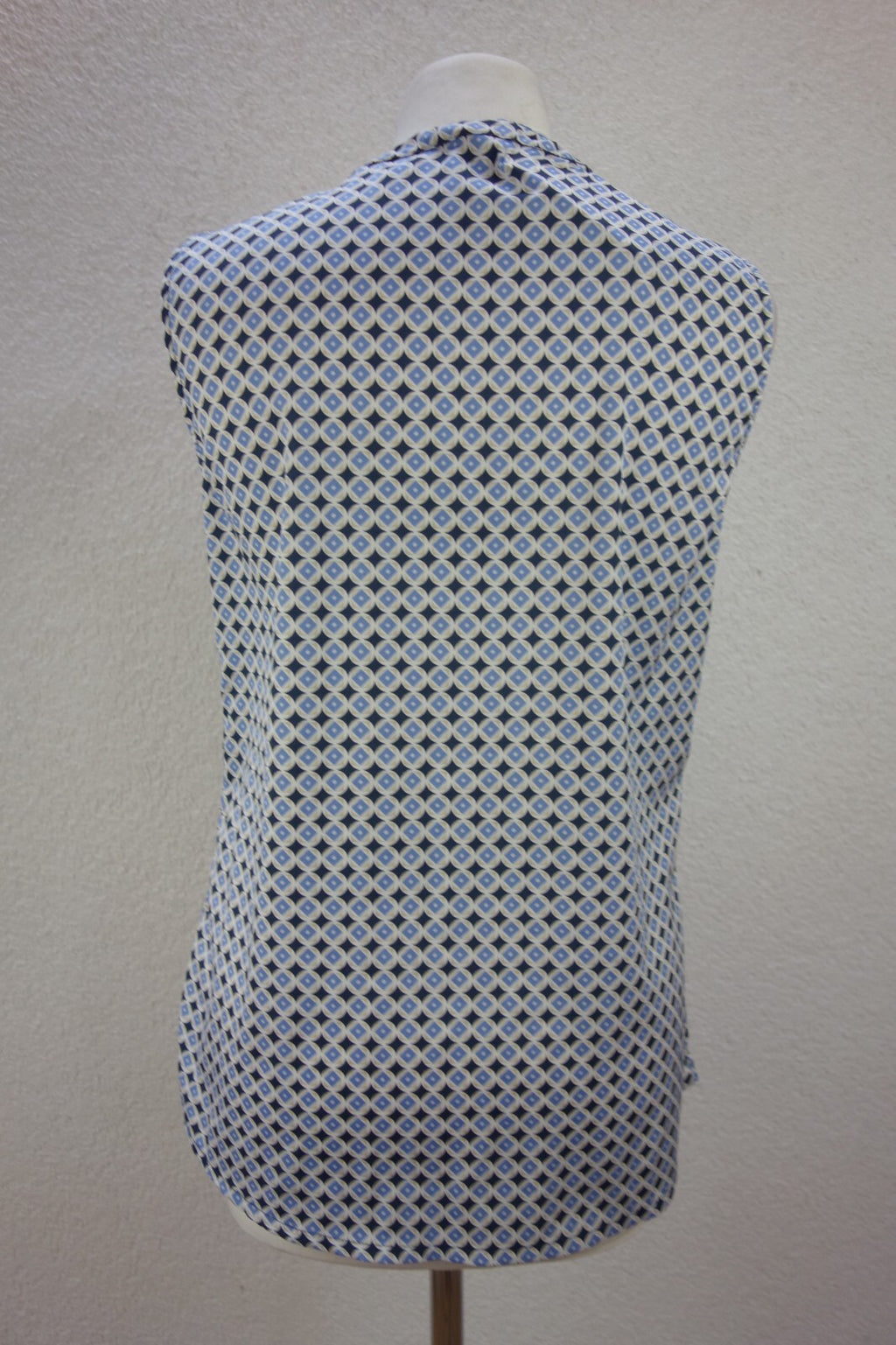 EK4077 Damen Bluse von Tchibo, blau gemustert, Gr. 36/383