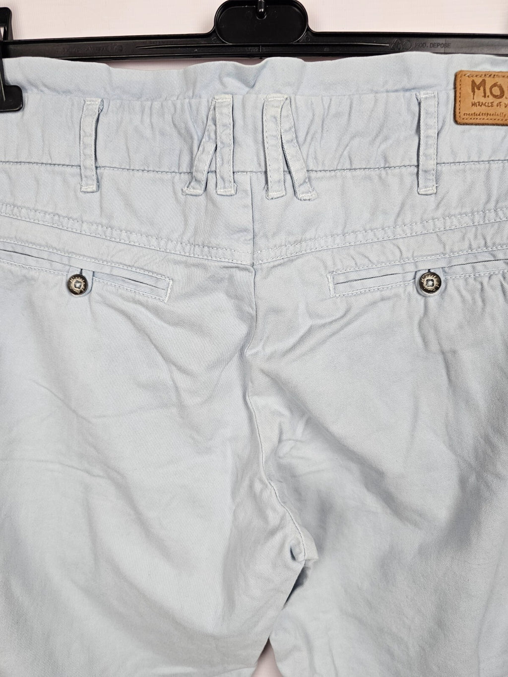 EK1214 Damen Shorts von M.O.D. hellblau, Gr. W318