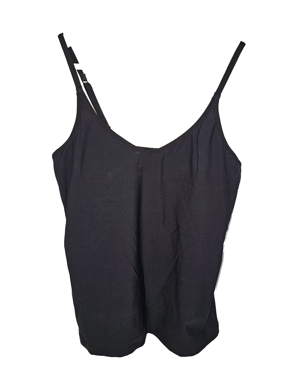 EK8056 Damen Top mit eingenähten Bustier, schwarz, Gr.S0