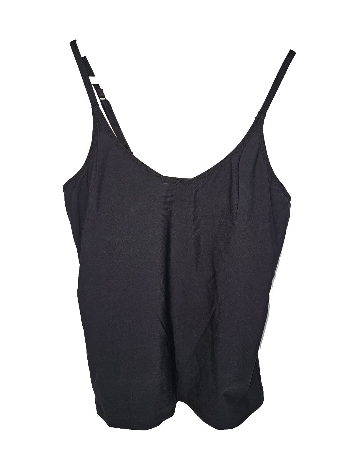 EK8056 Damen Top mit eingenähten Bustier, schwarz, Gr.S0