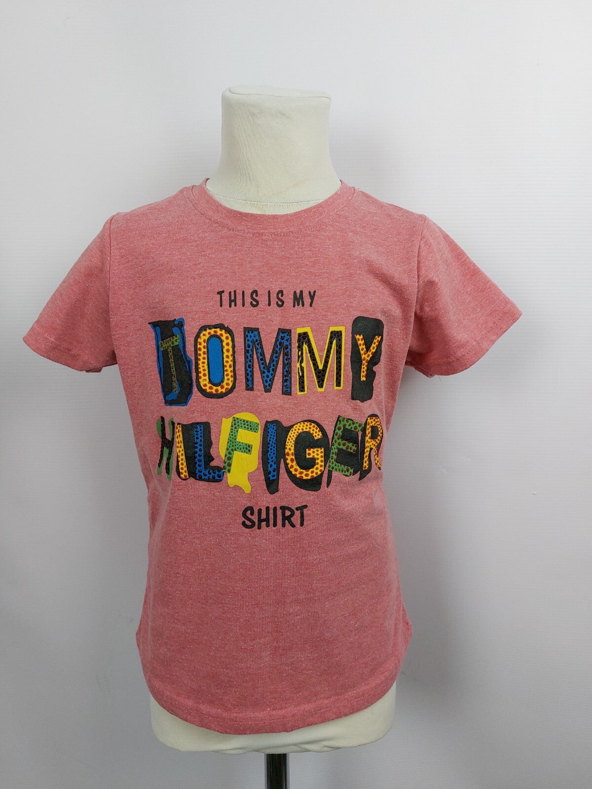 EK4295 Mädchen T-Shirt von Tommy Hilfiger, rosarot, Gr. 8 (128)0