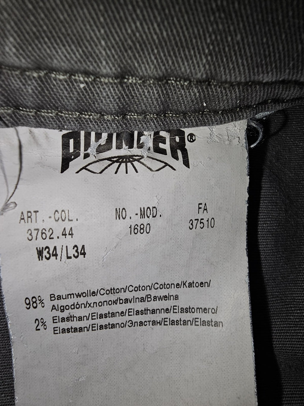 EK 7658 Herrenhose Grau W34/344