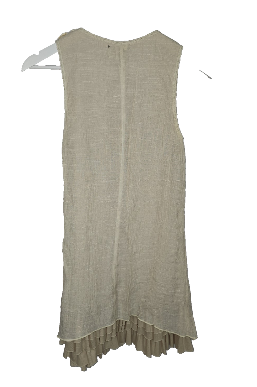 EK7187 Damen Kleid von Apricot, Beige, Gr.S3