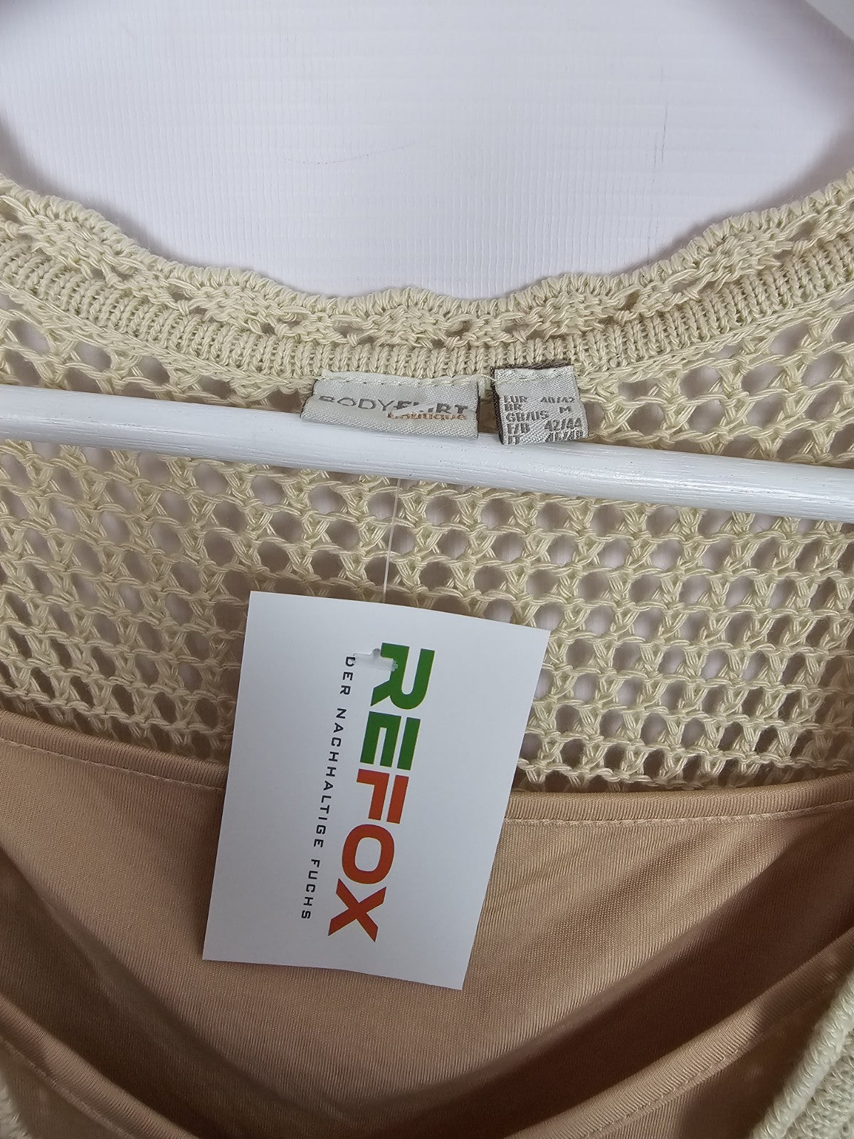 EK9175 Damen Kleid von Bodyflirt, Beige, Gr. 40/424