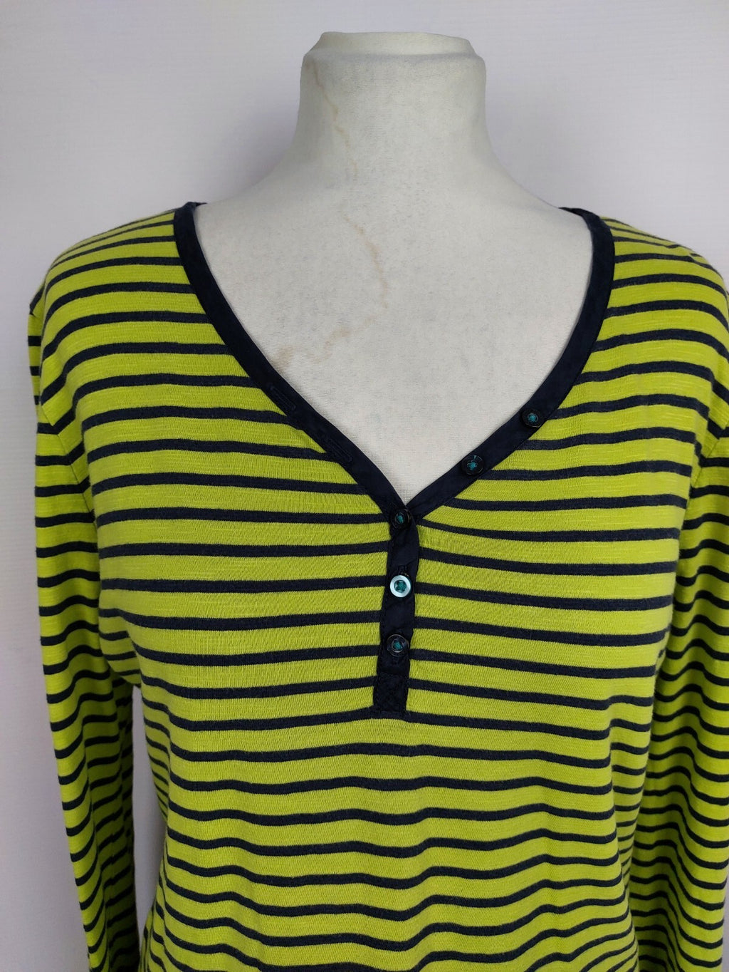 EK2641 Damen Langarm Shirt von s.Oliver, grün/dunkelblau, Gr. M1