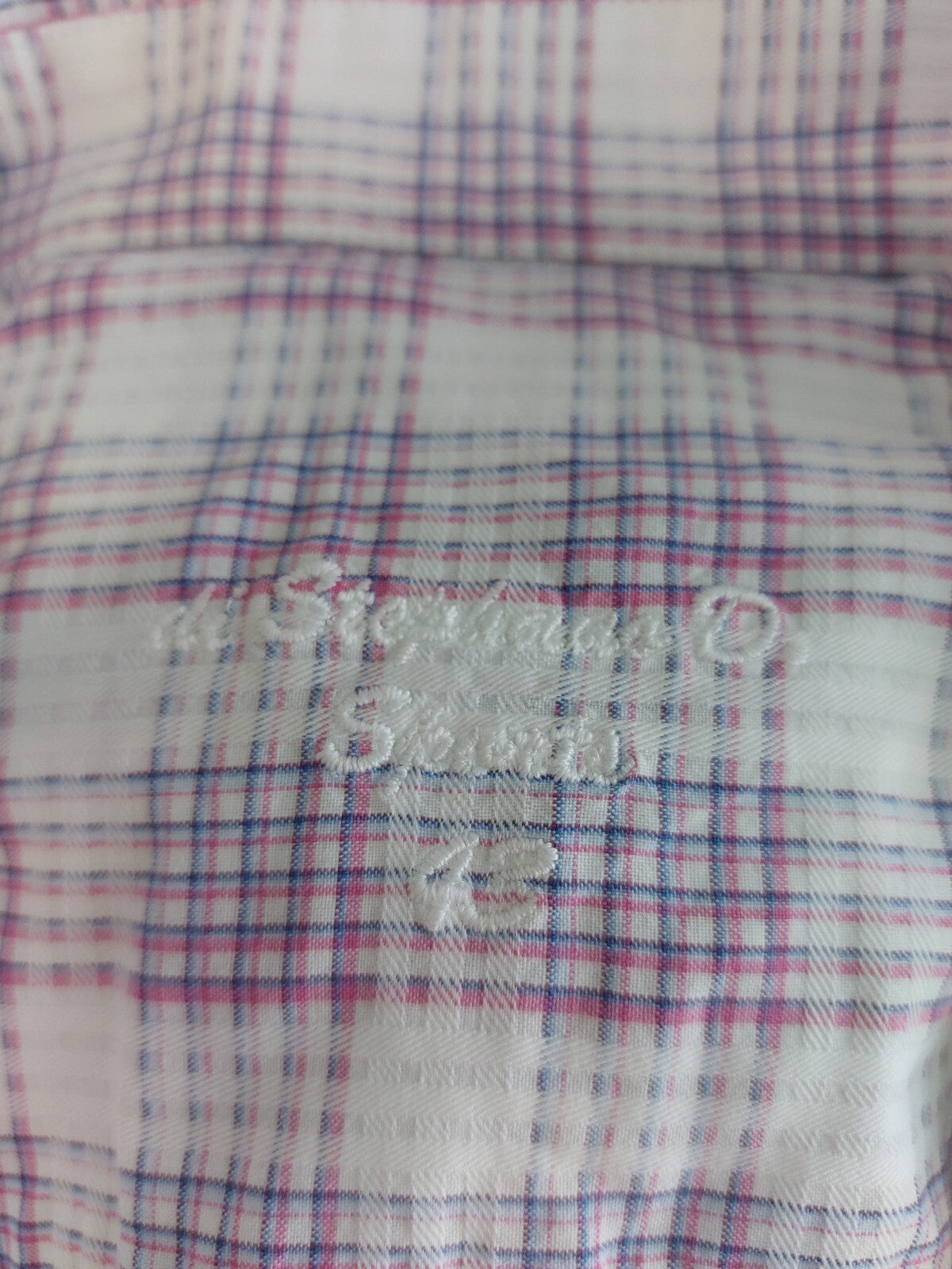 EK3205 Damen Bluse von di Stephano, weiß-blau-rosa, Gr.435