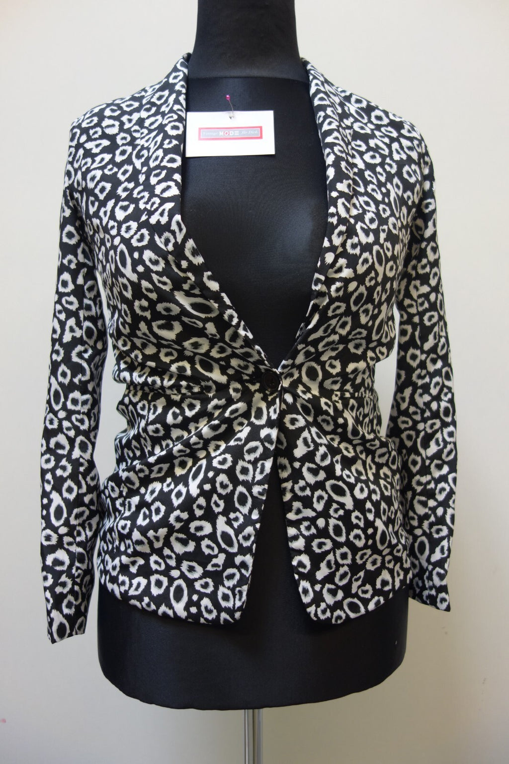 EK2043 Damen Blazer von Amisu, schwarz/weiß, gr. 340