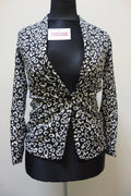 EK2043 Damen Blazer von Amisu, schwarz/weiß, gr. 340