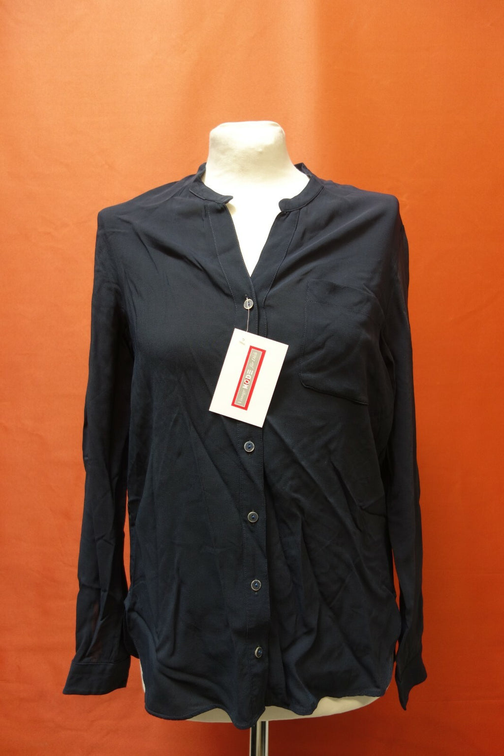 EK0022 Damen Bluse von Hugo Boss, dunkelblau, 340