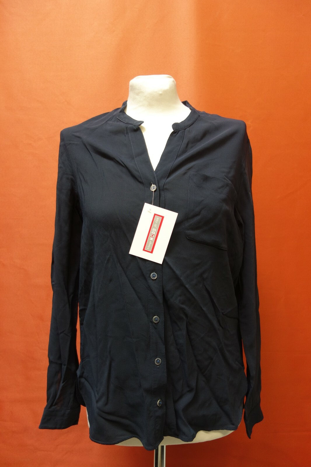 EK0022 Damen Bluse von Hugo Boss, dunkelblau, 340