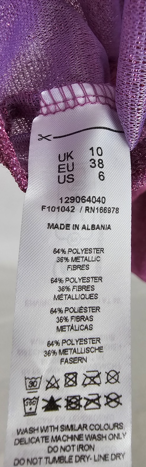EK8374 Damen Kleid von asos, Pink, Gr. 388