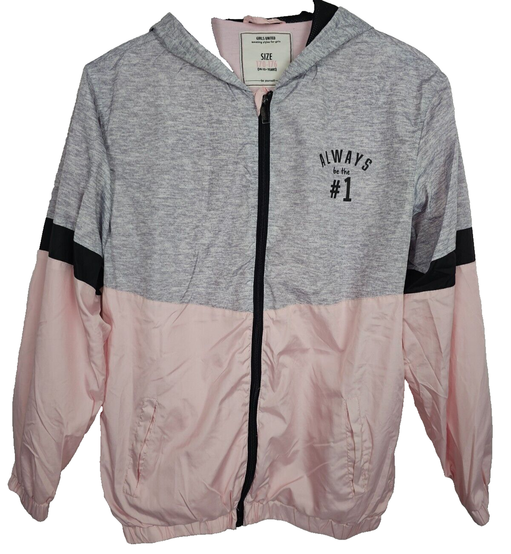 EK6533 Mädchen Jacke von Takko, rosa-grau, Gr.170-1760