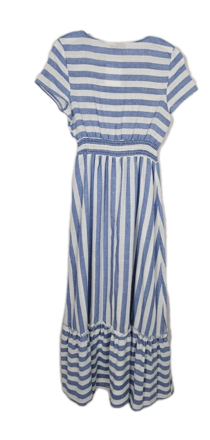 EK9371 Damen Kleid von SheIn, Weiß/Blau, Gr. L3