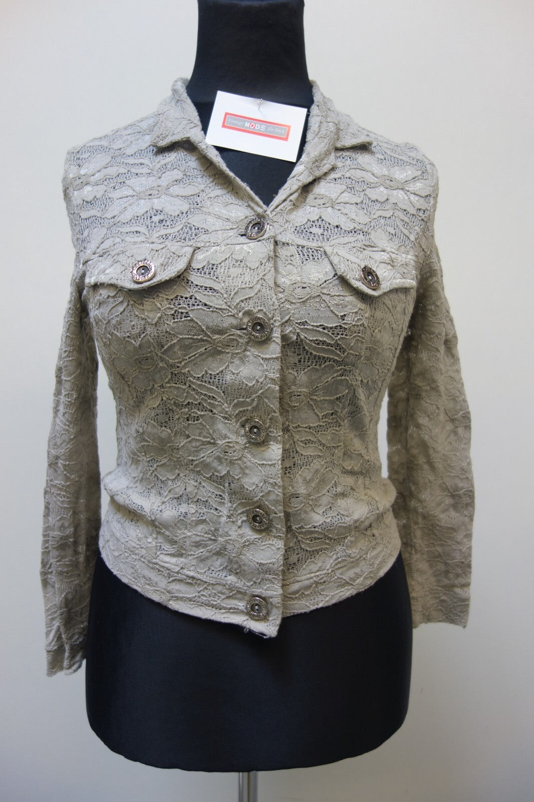 EK3459 Damen Jäckchen von The 2 Style, beigegrau, Gr. L0