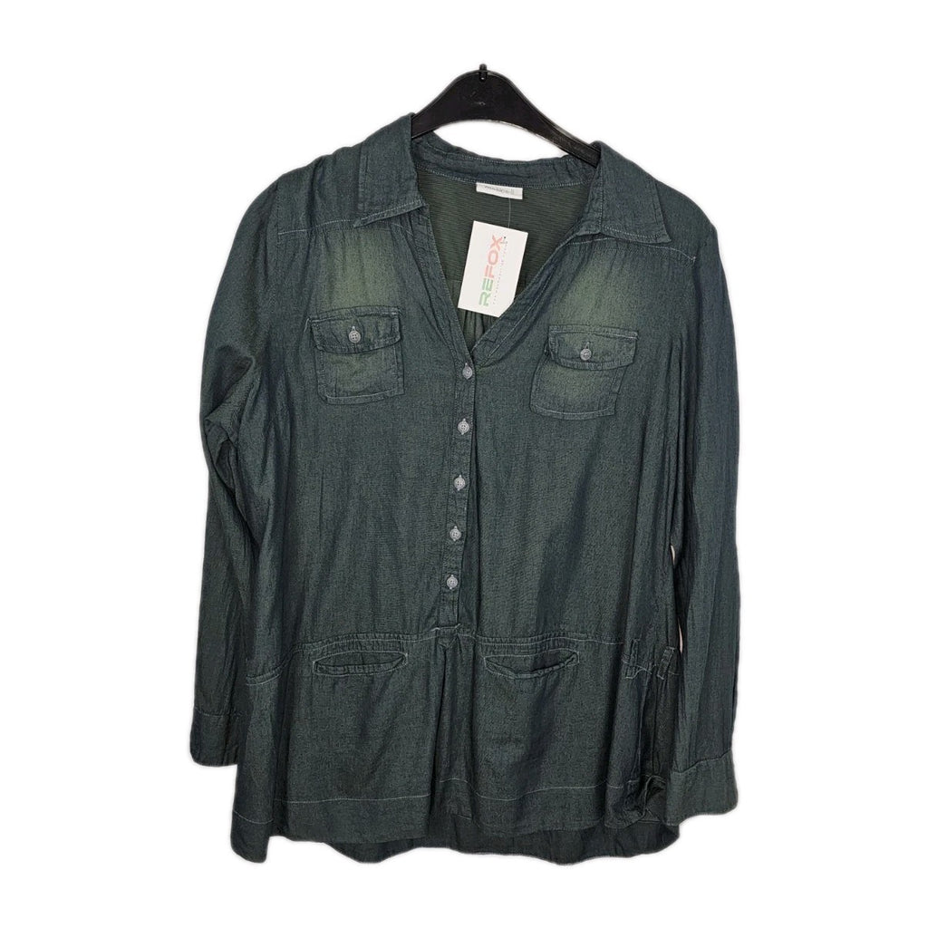EK8973 Damen Bluse von C&A, Dunkelgrün, Gr. 460