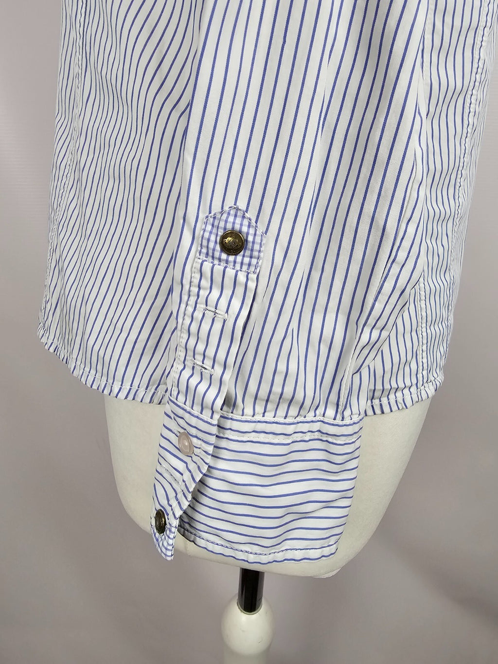 EK5658 Damen Bluse von Zaffiri, weiß/blau gestreift, Gr. 365