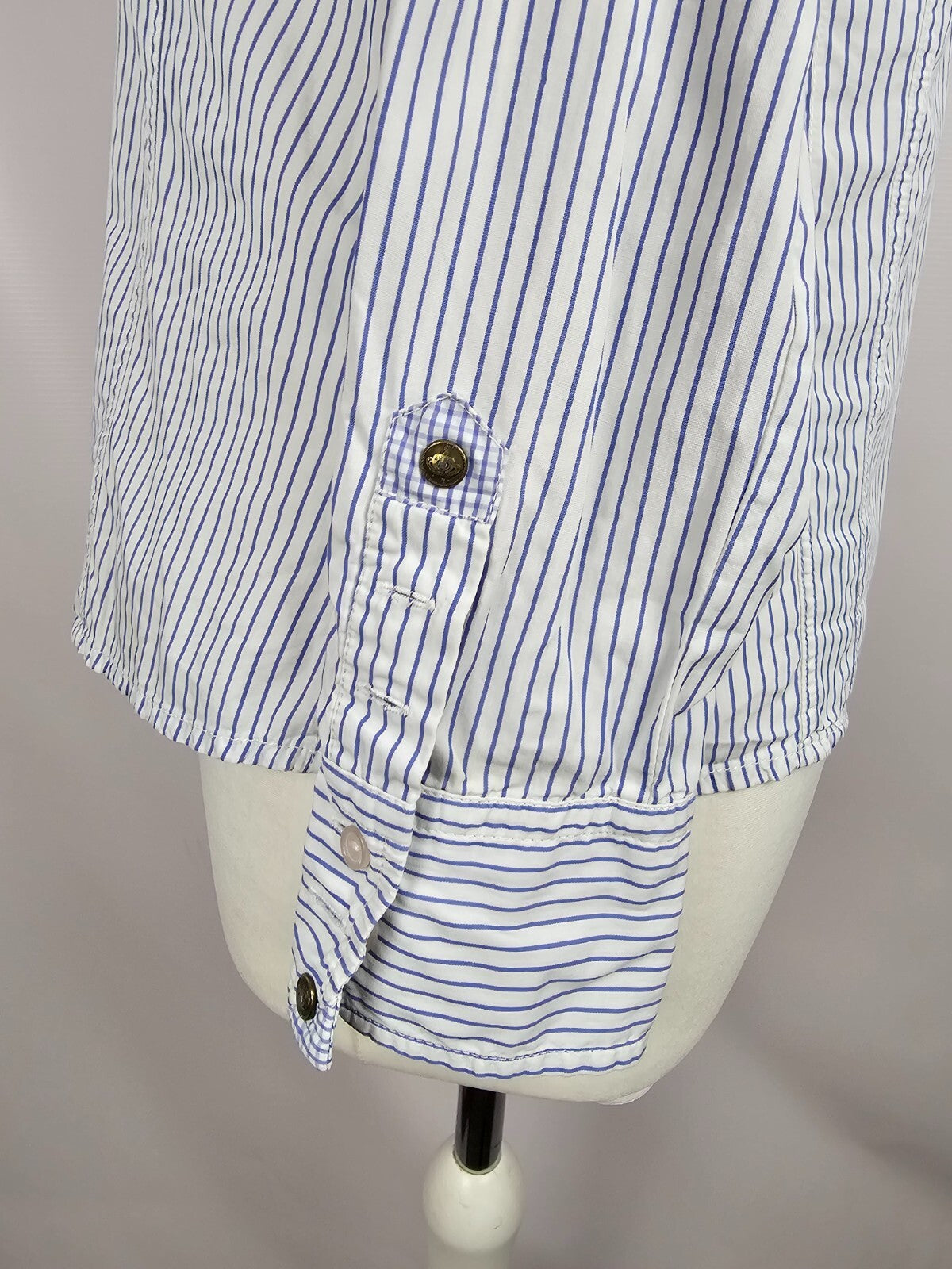 EK5658 Damen Bluse von Zaffiri, weiß/blau gestreift, Gr. 365