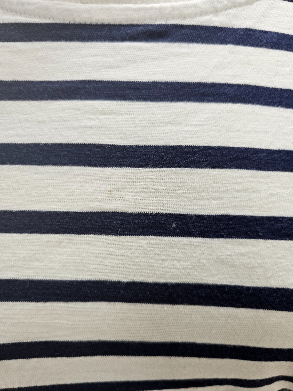 EK1115 Damen Shirt von Woman by Tchibo, weiß/blau gestreift, Gr. 36/383