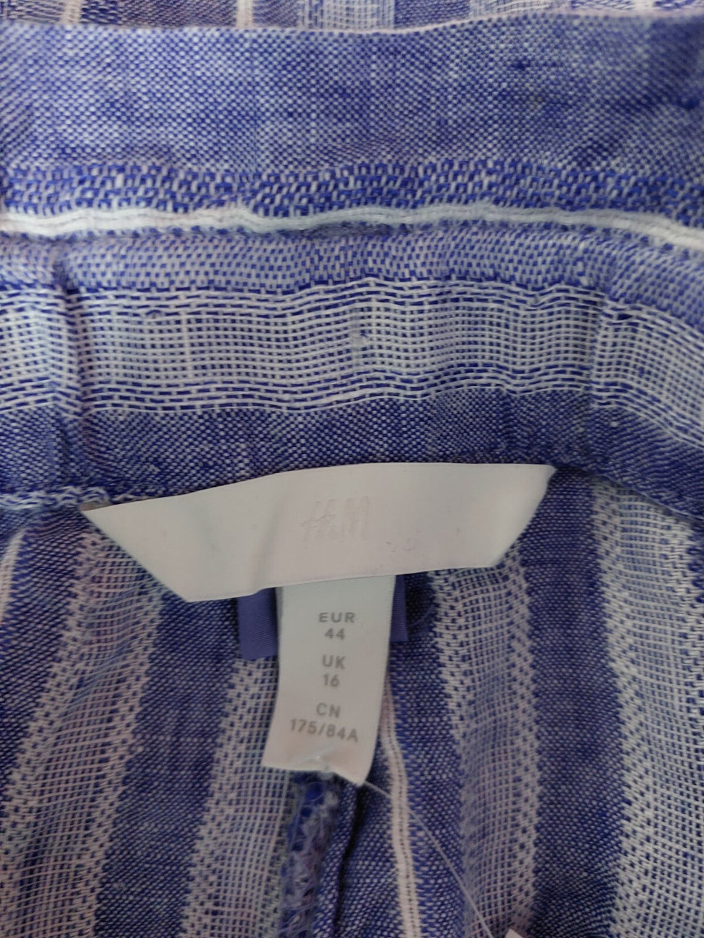 EK4233 Damen Shorts von H&M, gestreift, blau/weiß, Gr. 442