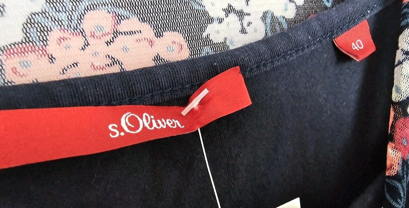 EK10367 Damen Kleid S.Oliver Gr.40 Bunt1
