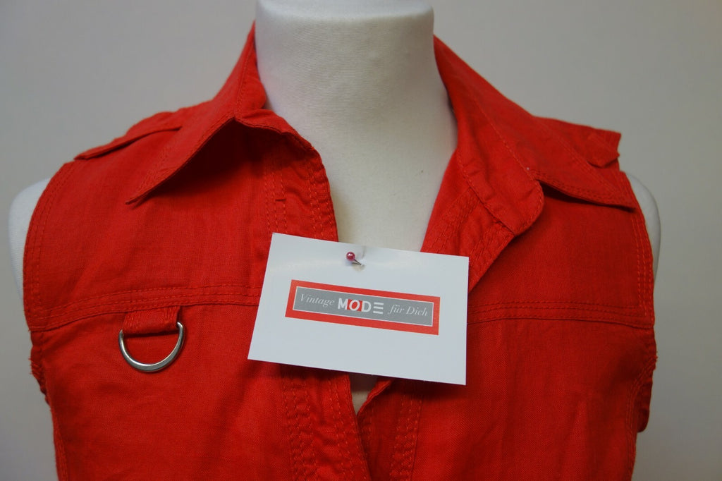 EK0577 Damen Weste von Zara Basic, rot, M1