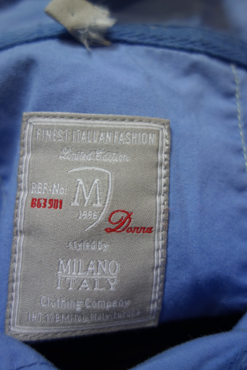 EK3527 Damen Bluse von Milano, blau, Gr. 465