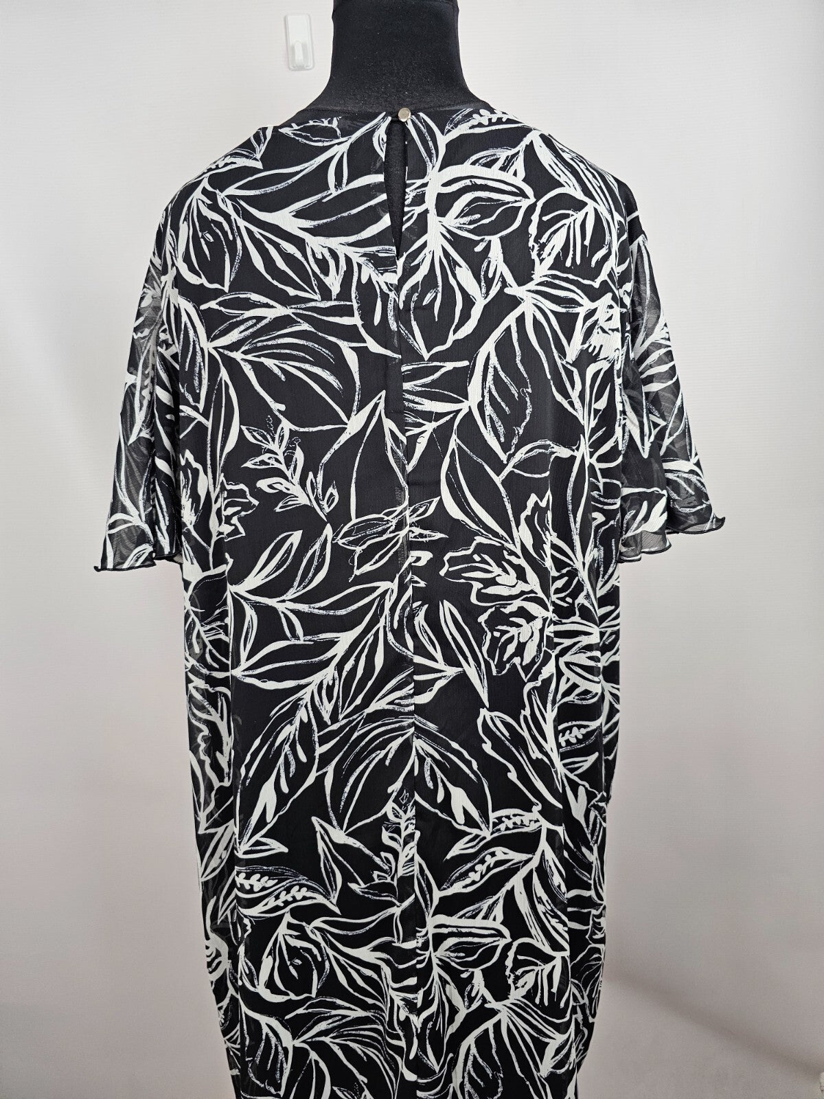 EK5694 Damen Kleid von m.collection, schwarz/weiß, Gr. 296