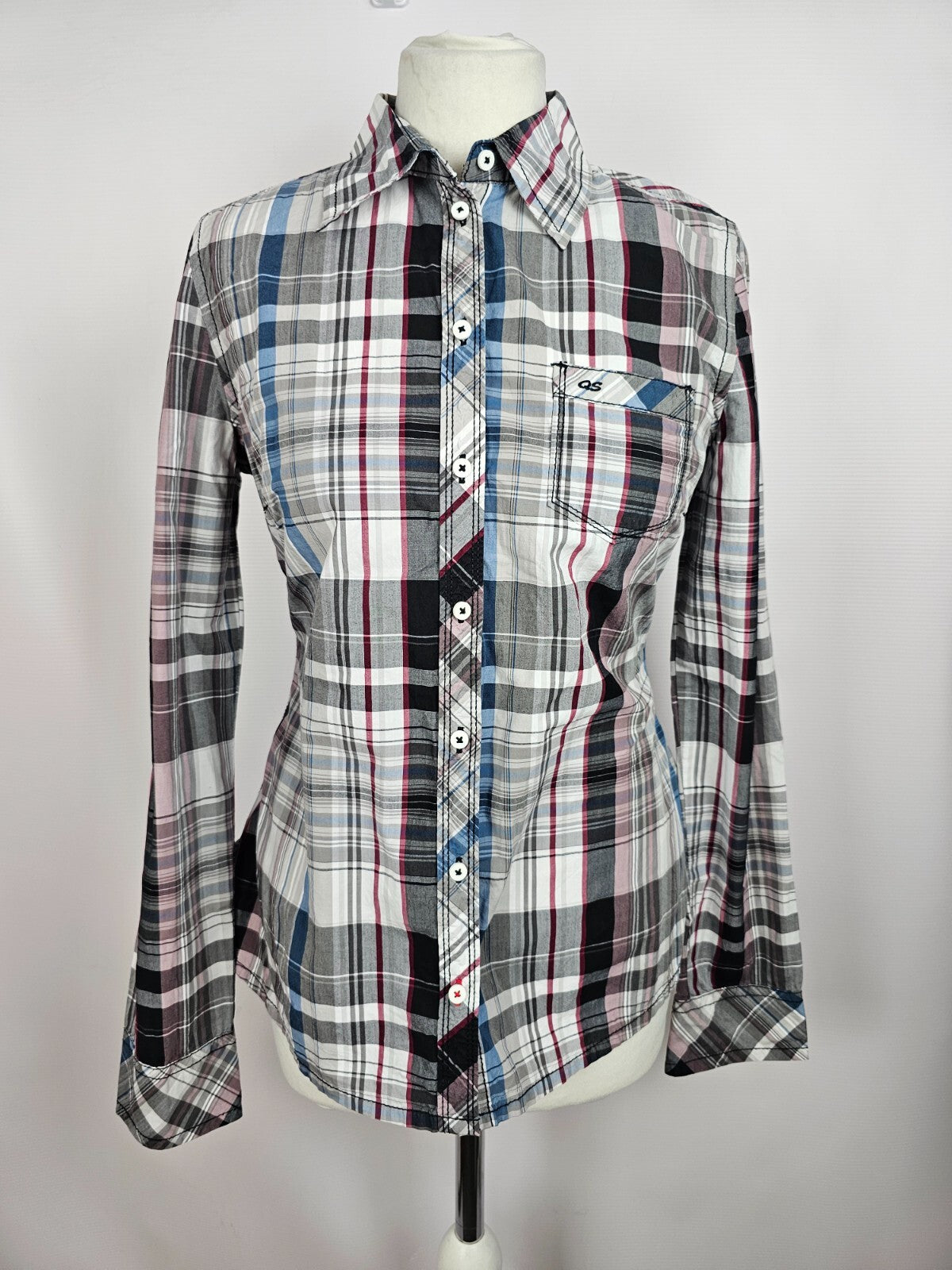 EK5095 Damen Bluse von s.Oliver, kariert, Gr. 380