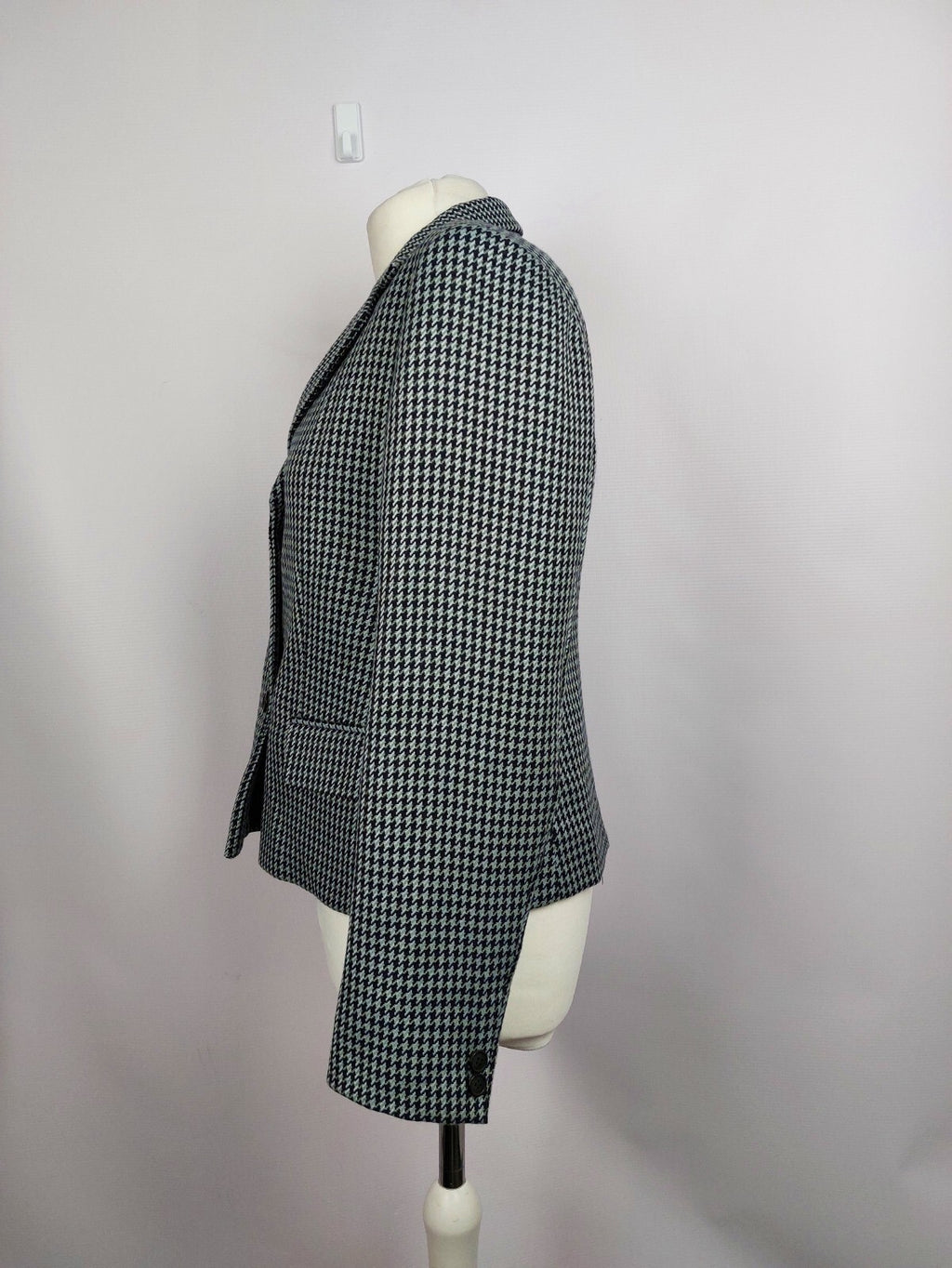 EK3897 Damen Blazer, ohne Marke, blau gemustert, Gr. 385
