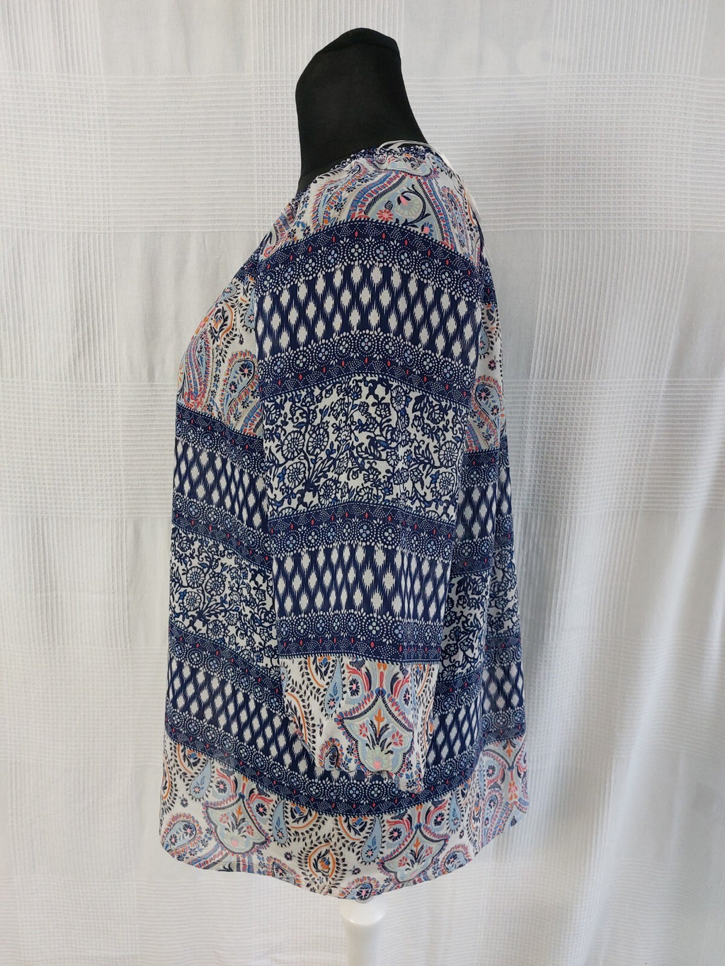 EK0361 Damen Oberteil von Bexleys, blau, gemsuert, Gr. 463