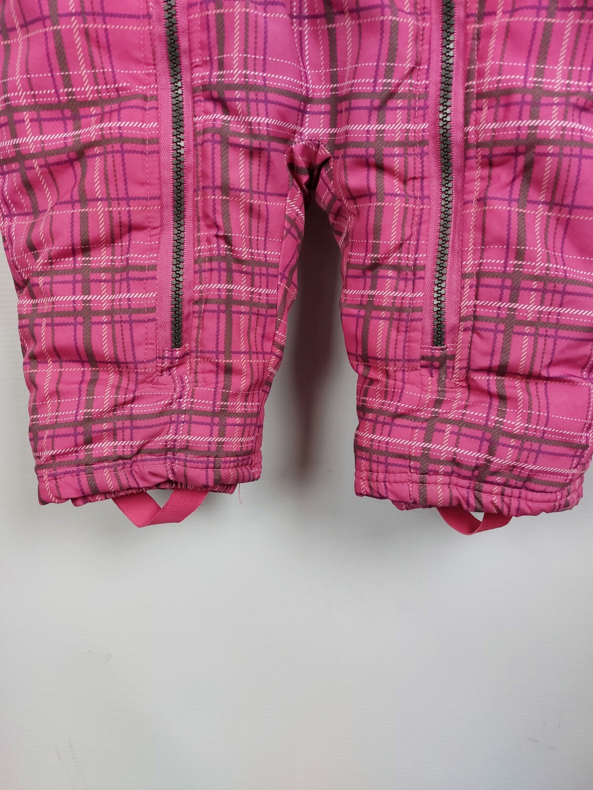 EK4493 Mädchen Schneeanzug, pink, kariert, Gr. 742