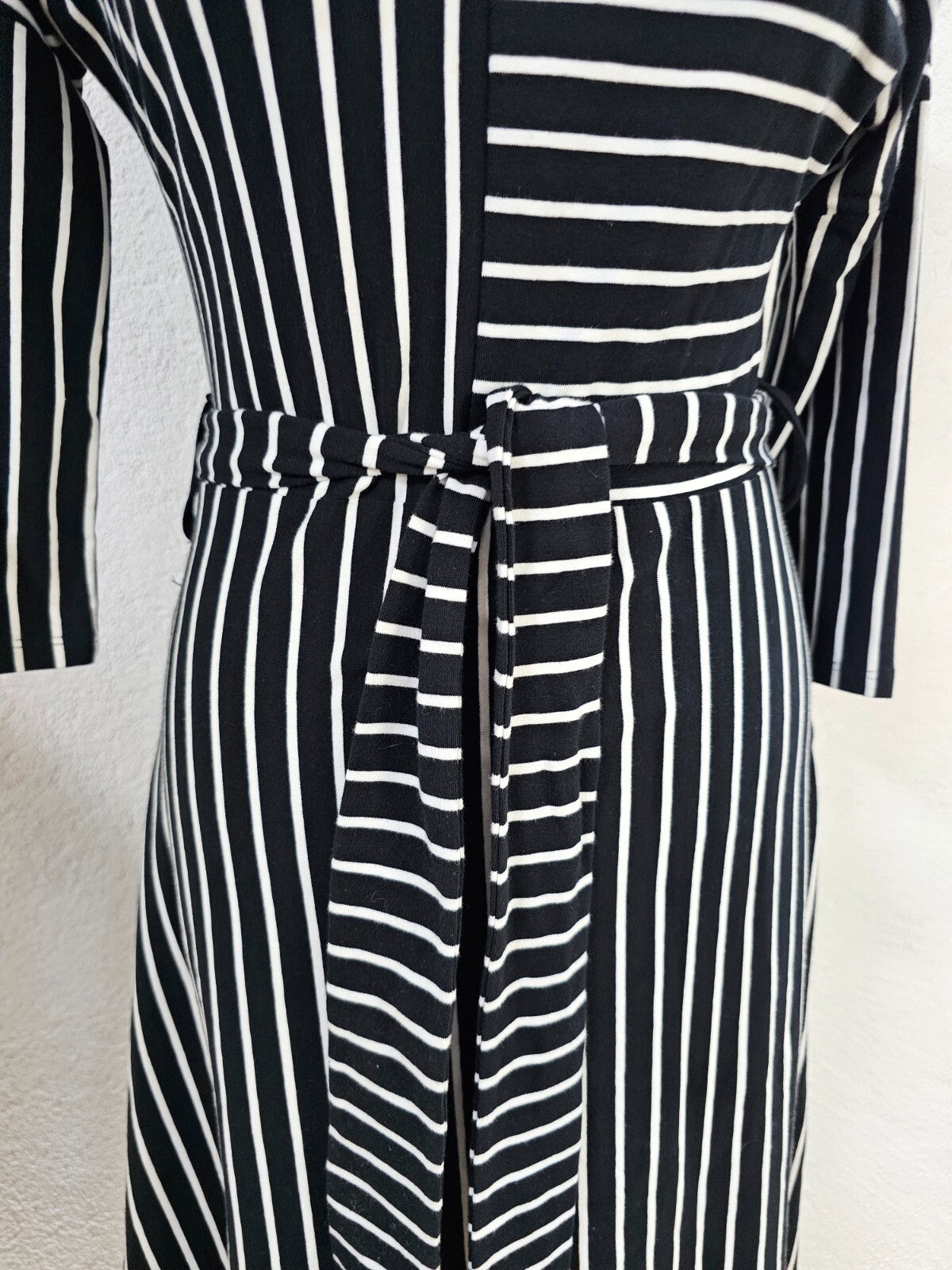 EK6329 Damen Kleid von She, schwarz, weiß gestreift, Gr. 362