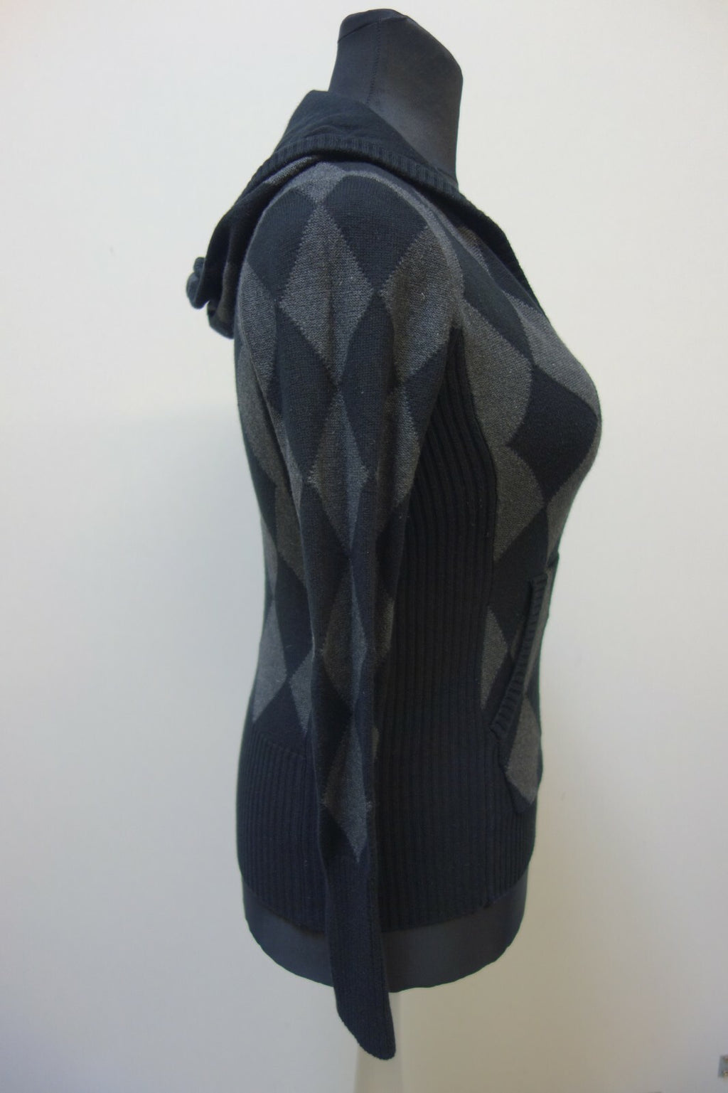 EK0620 Damen Kapuzen Pullover von Hilfiger Denim, schwarz3