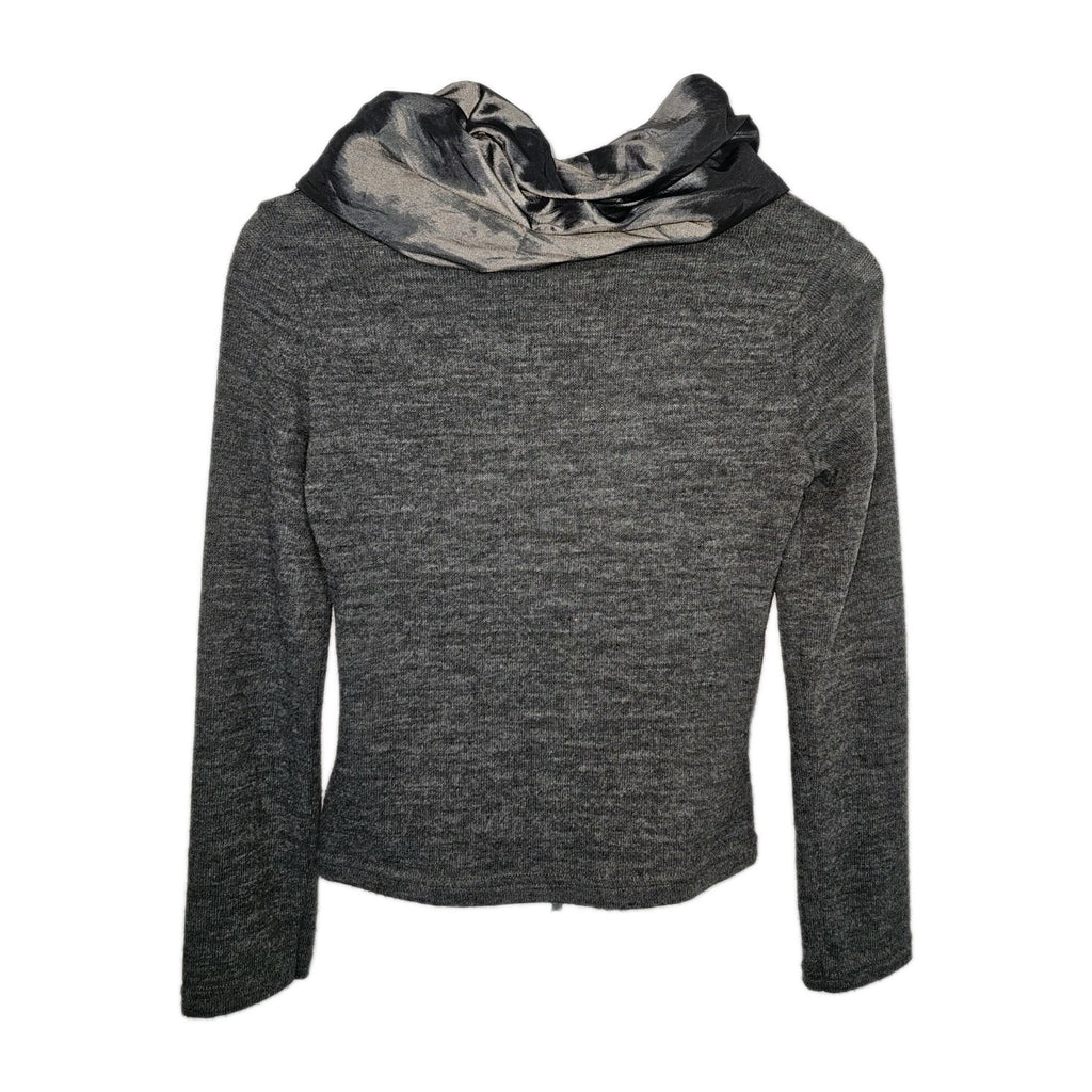 EK10482 Damen Strickjacke, grau, Gr.S2