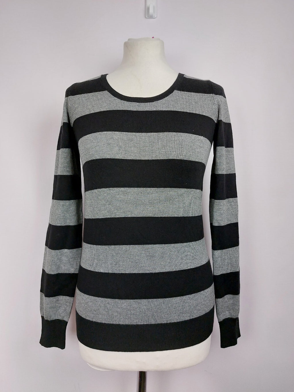 EK4661 Damen Pullover von EDC, grau-schwarz, Gr.XS0