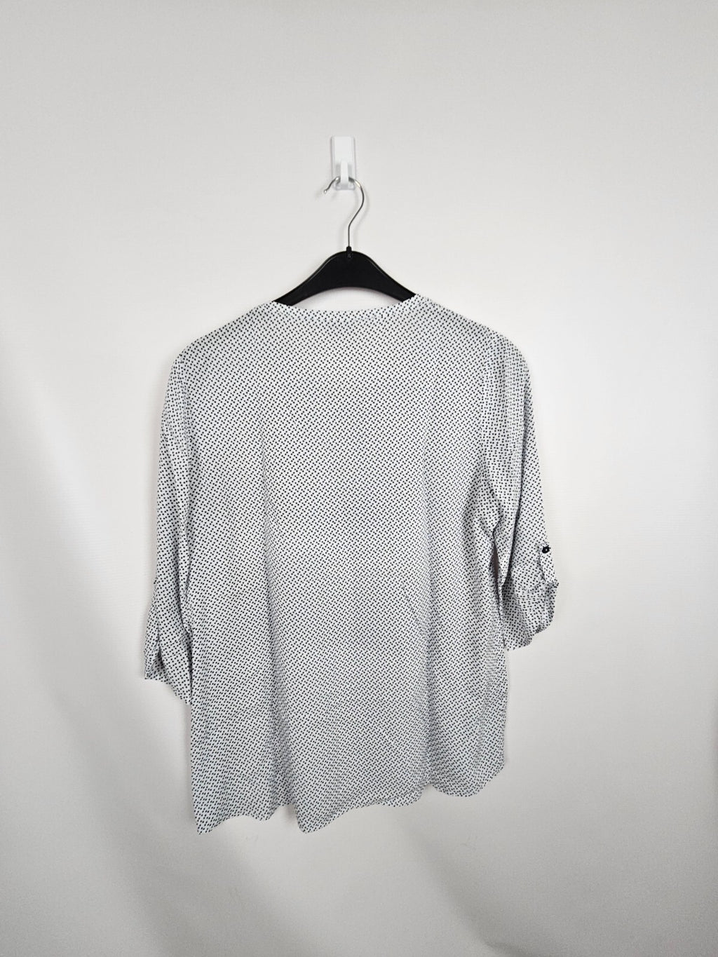 EK6399 Damen Bluse von seidel, Schwarz/ Weiß, Gr.:382