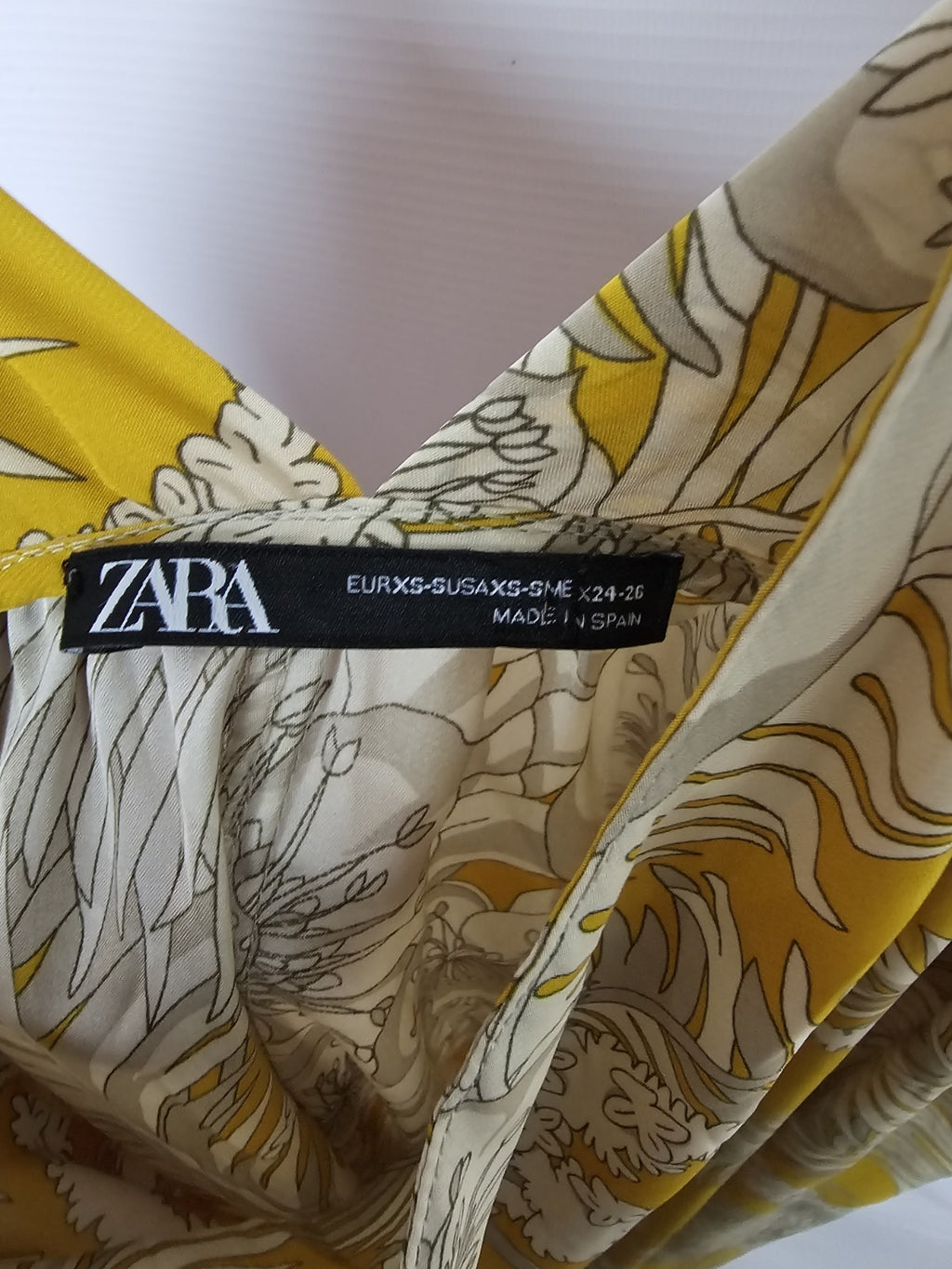 EK8076 Damen Kleid von Zara, Gelb, Gr. XS3