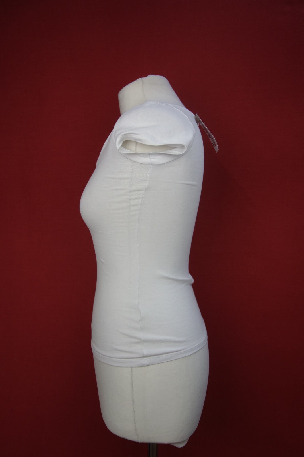 EK3946 Damen Top von Tally Weijl, weiß. Gr. XS2
