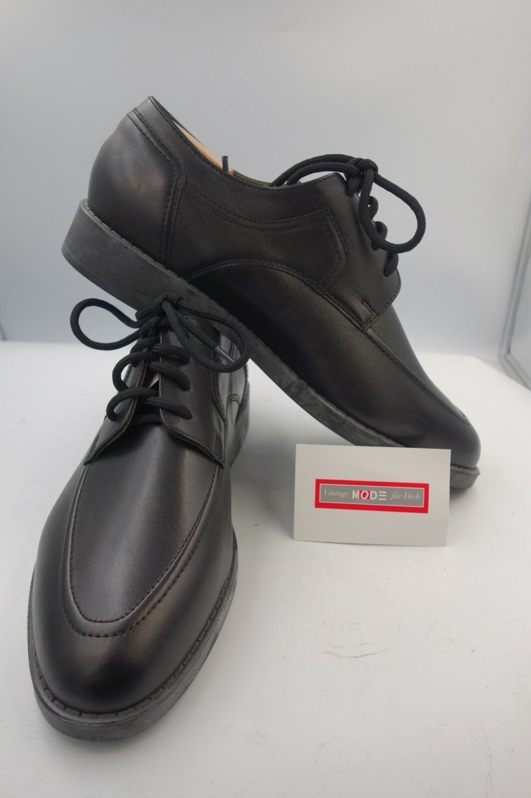 ES0424 Herren Halbschuhe von Luftpolster, schwarz, Gr. 7,50