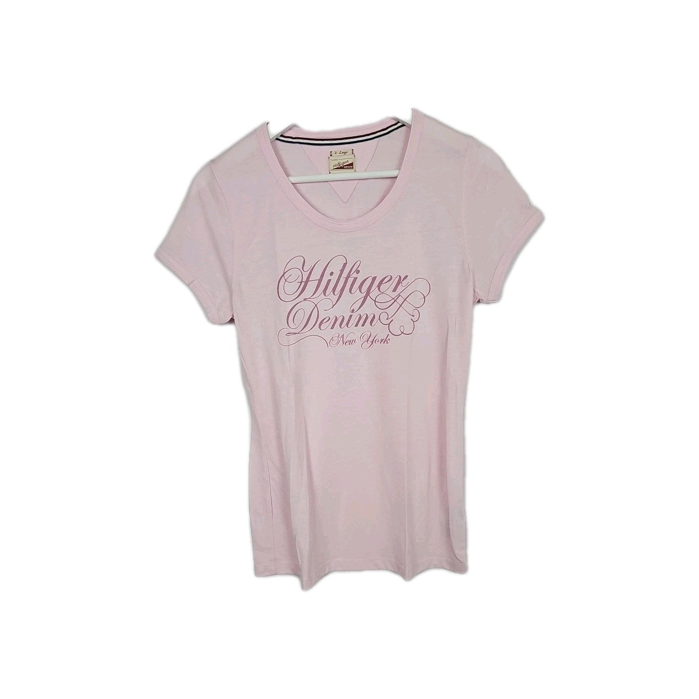 EK10018 Damen T-Shirt Hilfiger Gr.X-Large Rosa0