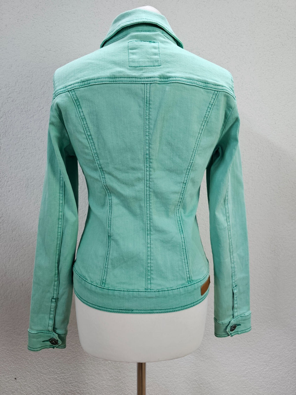 EK2891 Damen Jeansjacke von Street One, grün, Gr. 345