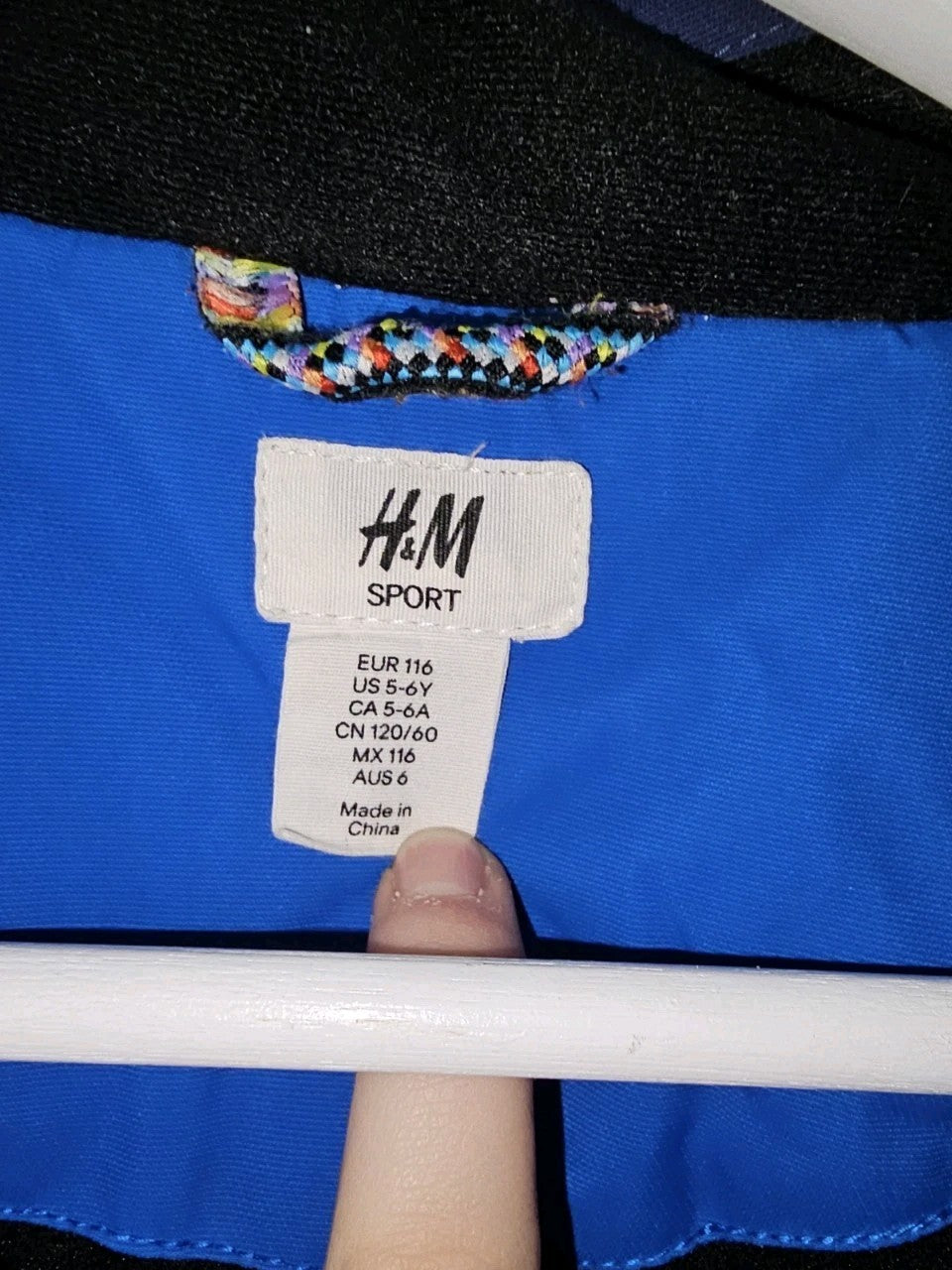 EK11265 Kinder Winterjacke von H&M, Blau, Gr. 1162