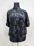 EK6186 Damen Bluse von Street One, schwarz/grau, Gr. 420